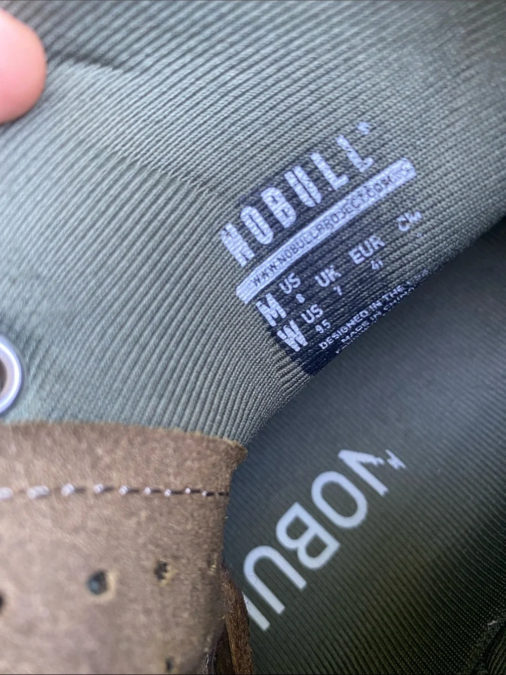 NOBULL Olive Green Perforated High-Top Boots